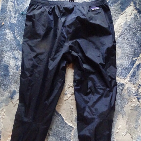 LIKE NEW PATAGONIA H2NO WIND PANTS SIZE LARGE NAVY/TEAL - Picture 3 of 6